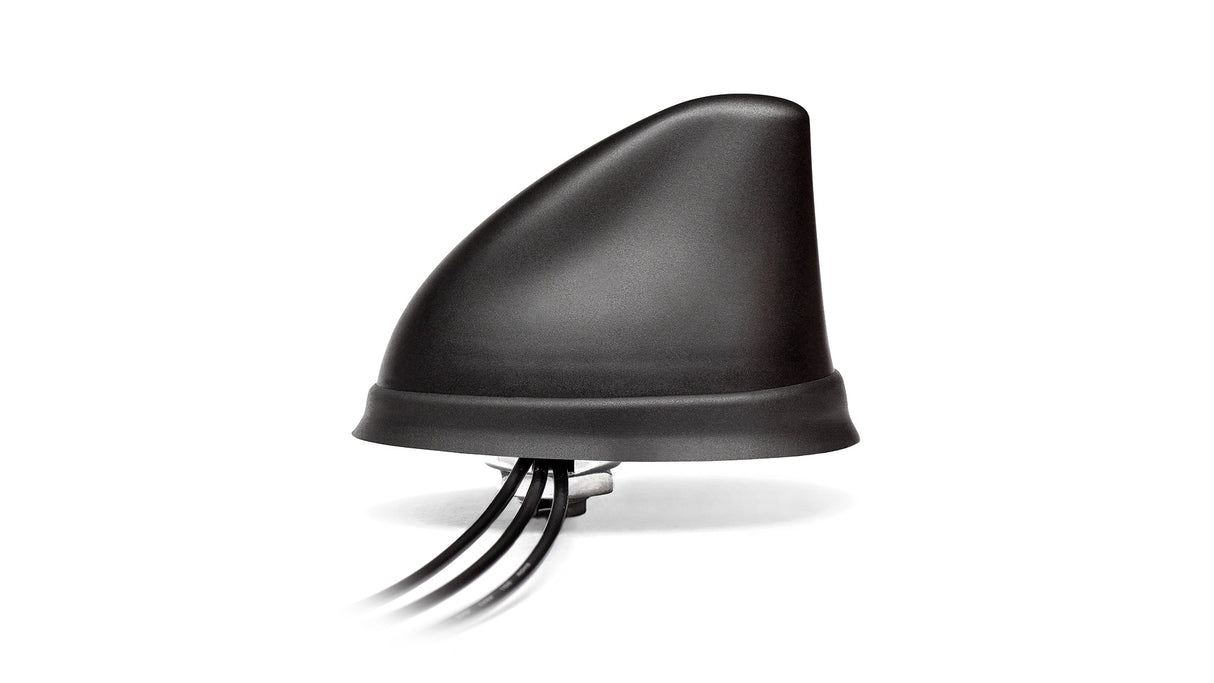 2J8750BGF 4G/LTE, GNSS, Wi-Fi, ISM screw mount Antenna Shark Fin 3-in-1 SMA-M 300cm