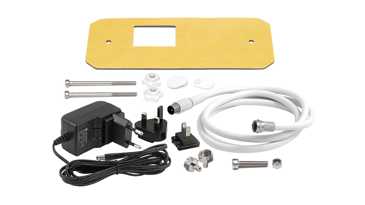 2J9438JBW HDTV, DVBT, DVBT2, FM, DAB Schraub-/Mastmontage Antenne Sombrero F-Stecker IP67/IP69