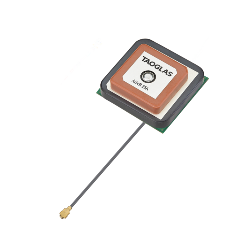AGVB.25A.07.0060A Antenna GNSS active stacked patch I-PEX MHF I 6cm for RTK, Wearables, Transportation, Agriculture