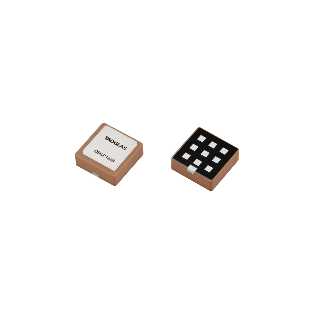 DSGP124B Antenna Low-Profile GNSS SMD/SMT ceramic patch for Vehicle Tracking and Fleet Management Systems, Wearables, Navigation Devices