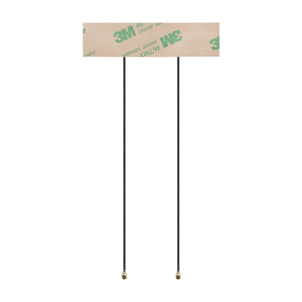 FXP522.A.07.A.001 Antenna 2x MIMO Router Wi-Fi 6E/7 flex PCB adhesive Venti I-PEX MHF I 10cm for High speed HD video streaming, High capacity mass transit communication networks, Gateways, Set-top boxes