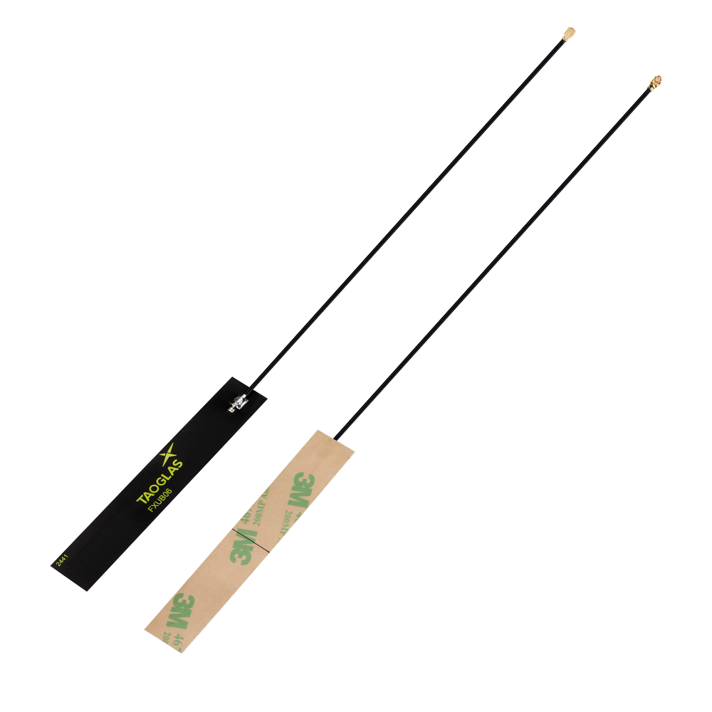 FXUB06.07.0180AQ Antenna Router Wideband 5G, 4G/LTE, Wi-Fi 6E/7, ISM, Cat-M, NB-IoT flex PCB adhesive Maximus I-PEX MHF1 18cm 1.37 for Gateways, Routers, Private LTE Networks, In-Building Connectivity and Security Systems