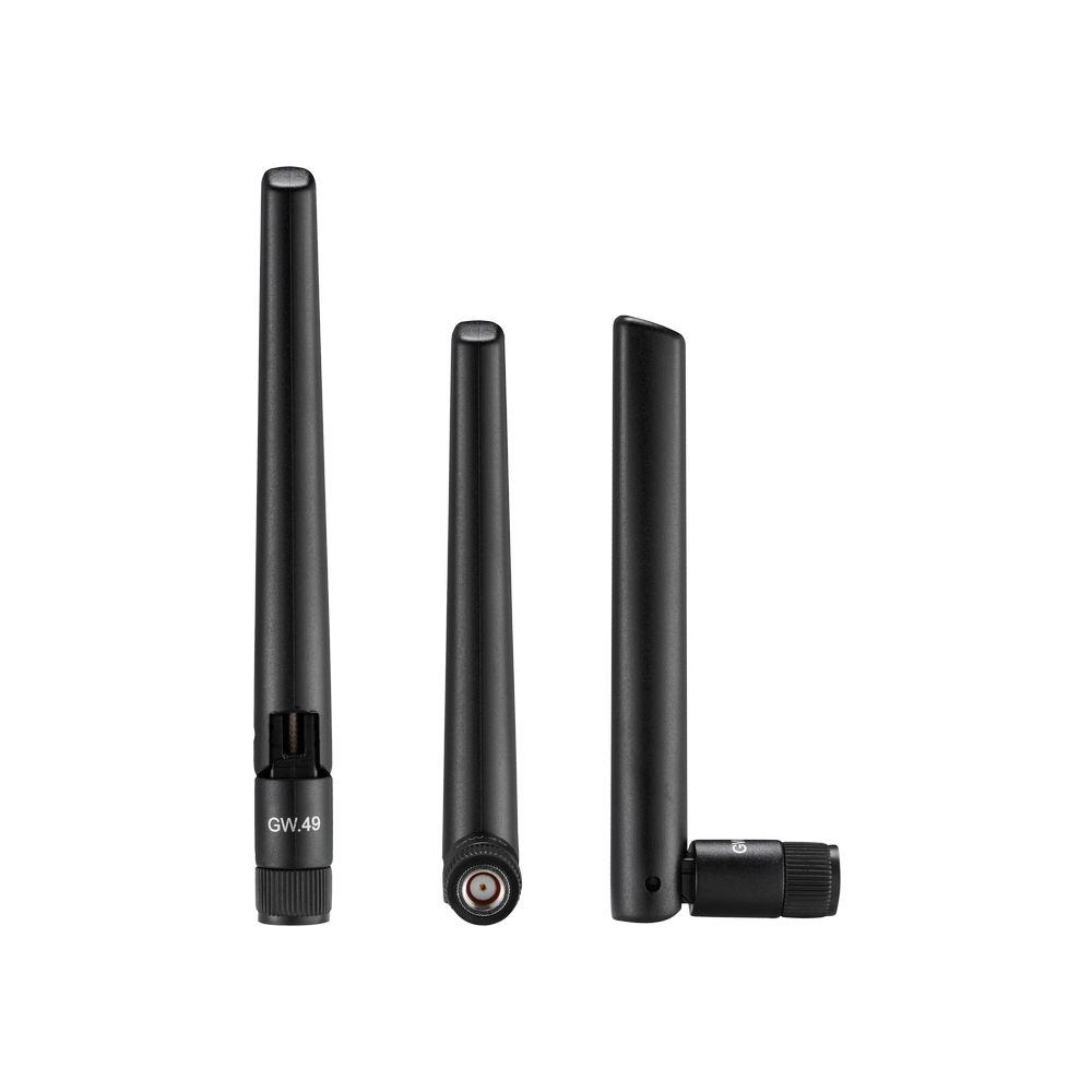 GW.49.A153 Antenna Outdoor Wi-Fi 6E/7, ISM terminal mount dipole hinged RPSMA-M IP67