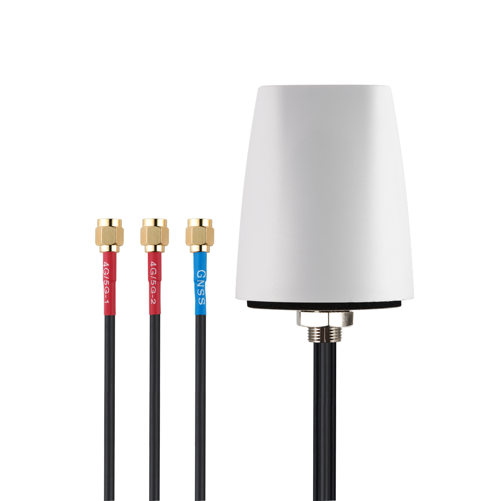 MA181.W.001 Antenna Outdoor Low-Profile MIMO 5G, GNSS screw mount Olympian III 3-in-1 for Smart Metering and Remote Monitoring, Digital Signage, Transportation and Telematics IP67