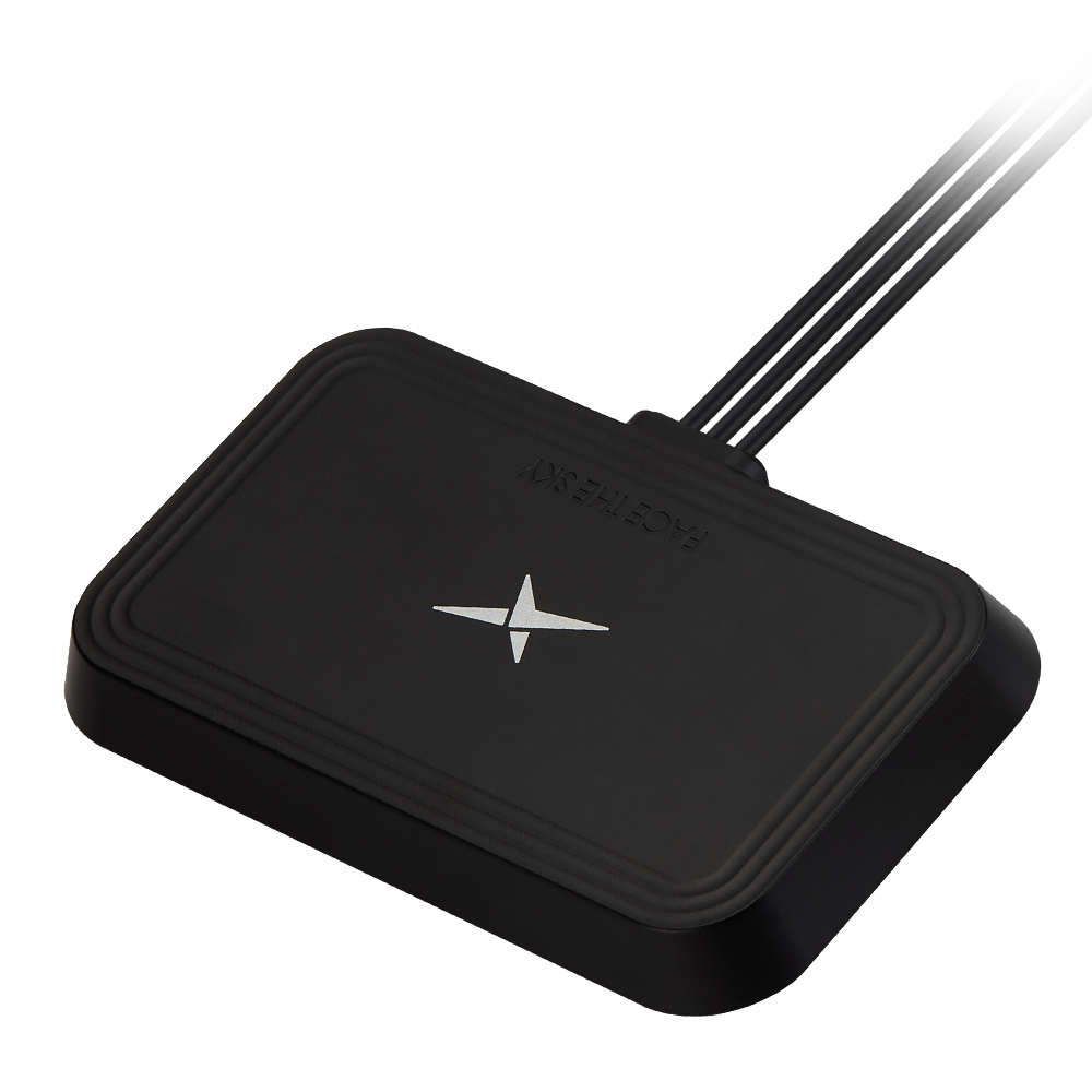 MA256.A.LBI.001 Antenna Low-Profile High-Gain External 4G/LTE, GNSS adhesive mount 3-in-1 Sentinel for Automotive Vehicle Tracking, Telematics, Video Streaming, Robotics/Autonomous