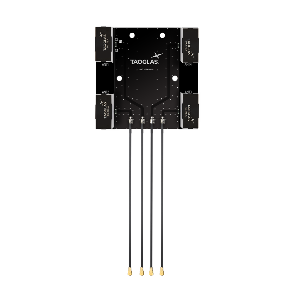 MAT.176A Antenna High-Band 4x4 MIMO 5G, 4G/LTE PCB Antenna Board for Telematic Control and On-board Diagnostic Units, First Responder and Public Safety Devices, UAV’s and Robotics, Media and Smart Home