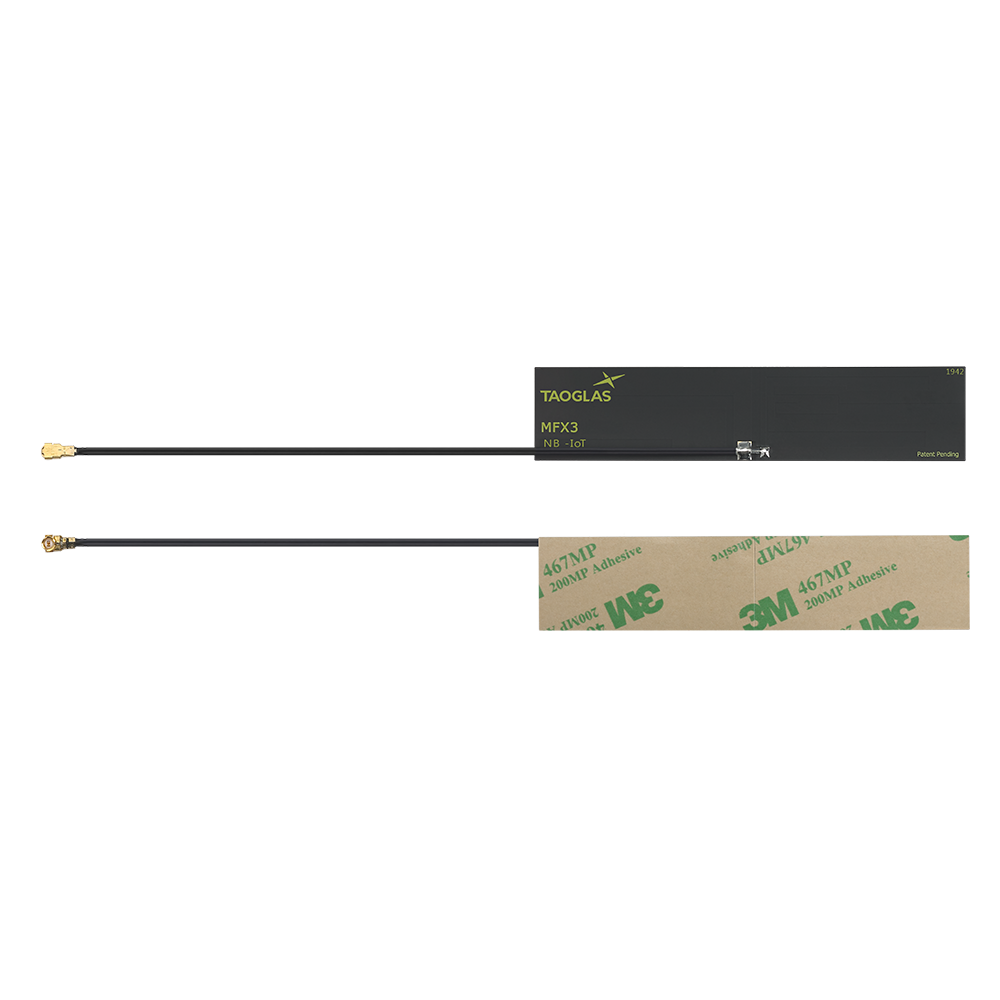 MFX3.07.0150C Antenna Ultra-Low-Profile 4G/LTE, Cat-M, NB-IoT flexible adhesive mount I-PEX MHF I 15cm for Automotive, Smart Meter, Medical, Smart City