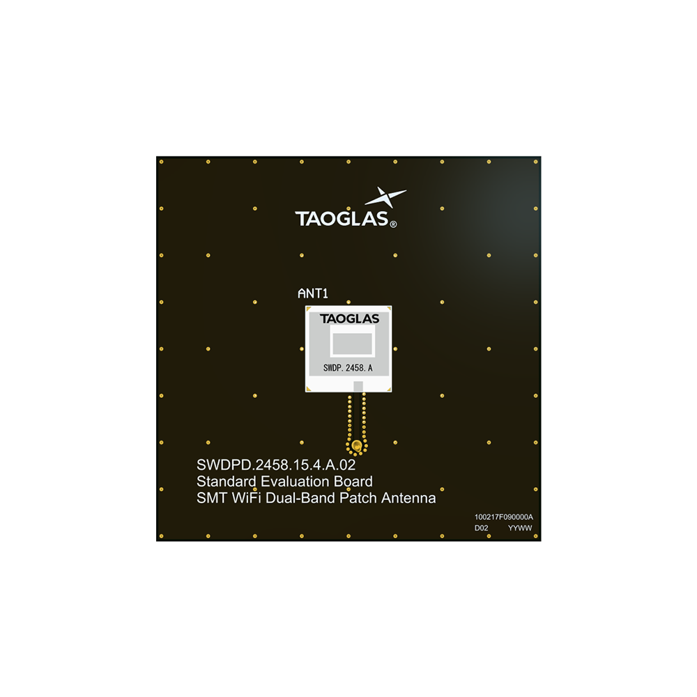 SWDPD.2458.15.4.A.02 Antenna Router High-Gain Wi-Fi embedded SMD mount evaluation board for Access Points, Tablets, Automotive, UAV