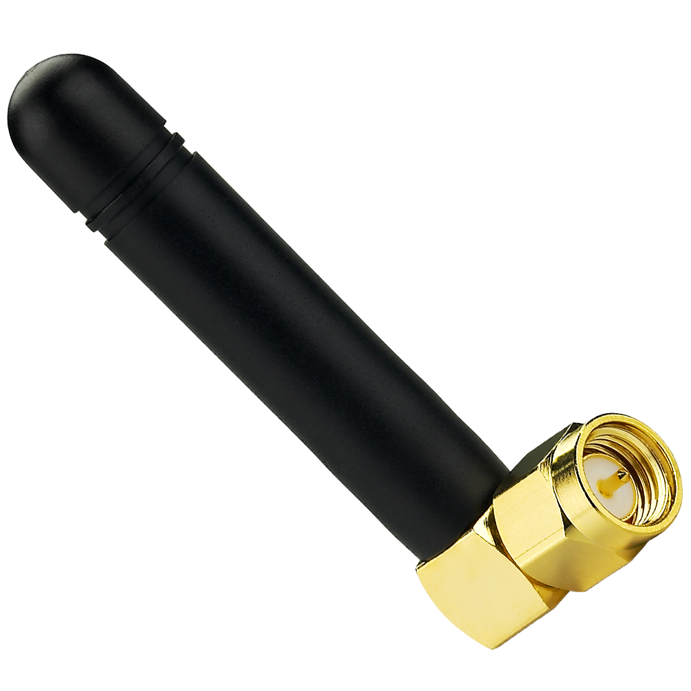 TG.22.0112 Antenna External High-Gain 3G, 2G, NTN/SatCom connector mount monopole SMA-M Right Angle for Telematics, Non-Terrestrial Network (NTN)