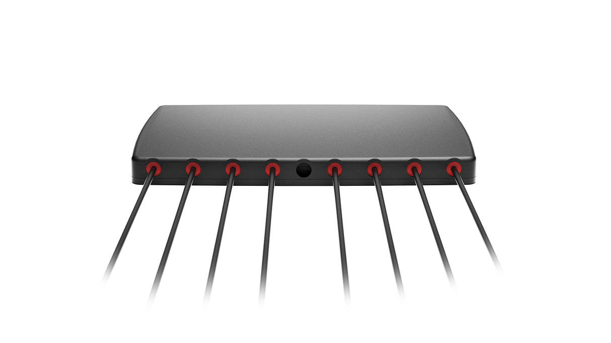 2J4H85Pe 5G, Wi-Fi 6E/7, ISM adhesive mount Antenna 8-in-1 SMA-M/RPSMA-M 300cm