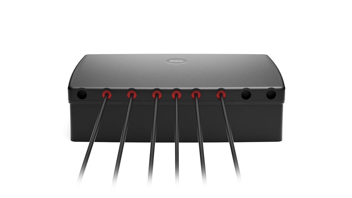 2J4H86MGFm 5G, GNSS, Wi-Fi 6E/7, ISM magnetic mount Antenna 6-in-1 SMA-M/RPSMA-M 300cm IP67/IP69
