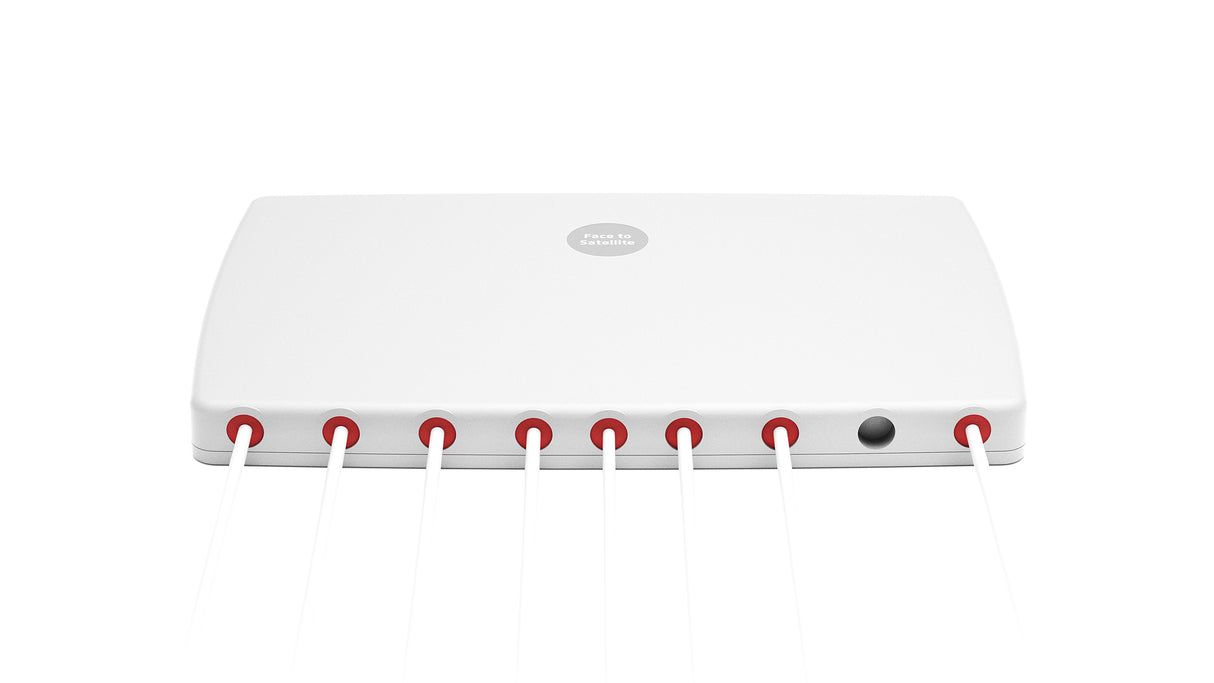 2J4H86PGFg 5G, Wi-Fi 6E/7, GNSS adhesive mount Antenna 8-in-1 SMA-M/RPSMA-M 300cm IP67/IP69