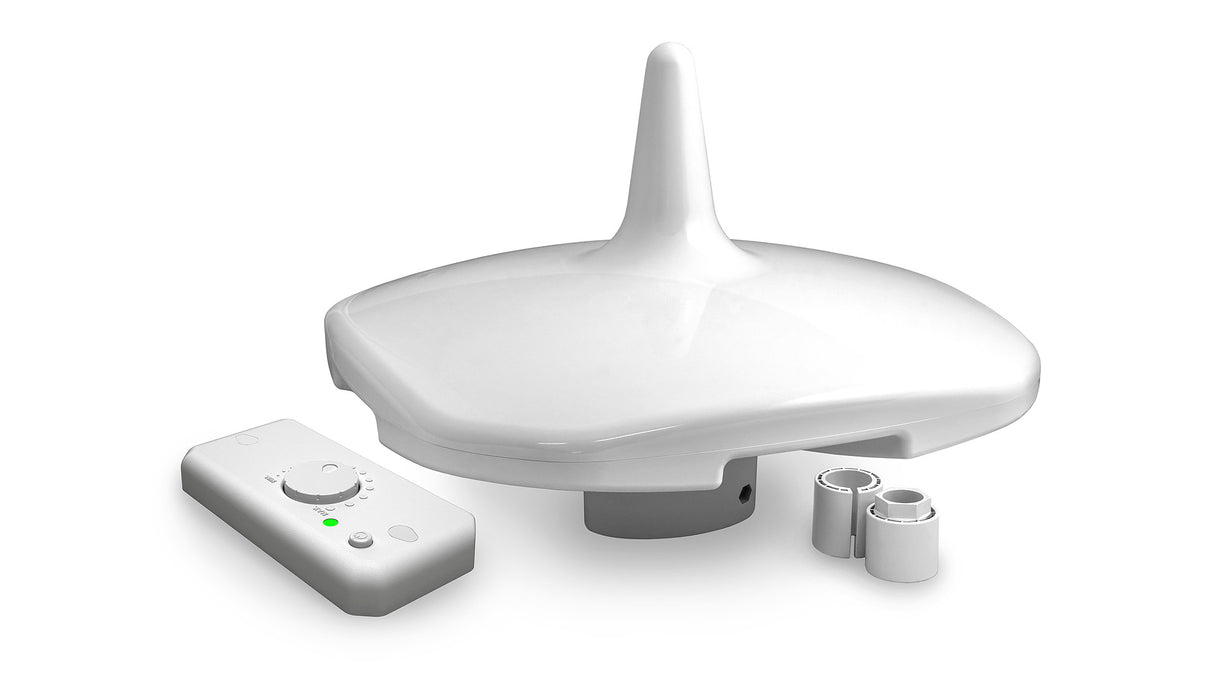 2J9438JBW HDTV, DVBT, DVBT2, FM, DAB Schraub-/Mastmontage Antenne Sombrero F-Stecker IP67/IP69