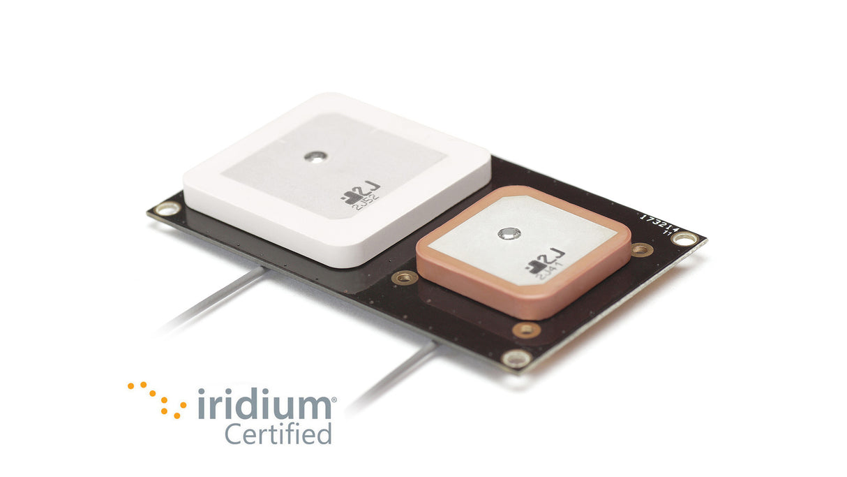 2JP0133BGF GNSS, Iridium screw mount embedded Antenna U.FL 10cm