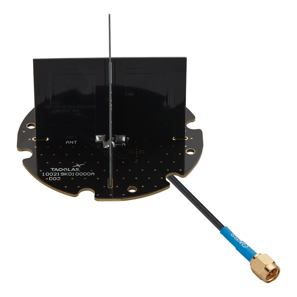 EAHP.50.01.0100D Antenna High-Precision GNSS embedded cross dipole X-Dipole SMA-M 10cm for Autonomous Driving, Precision Positioning for Robotics, Precision Agriculture, Inventory Management & Container tracking