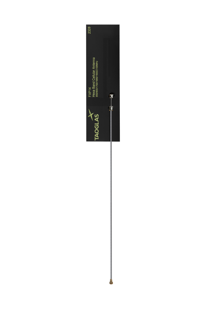 FXP14.24.0100B Antenna Wideband 5G, 4G/LTE flex PCB adhesive MHF4 10cm