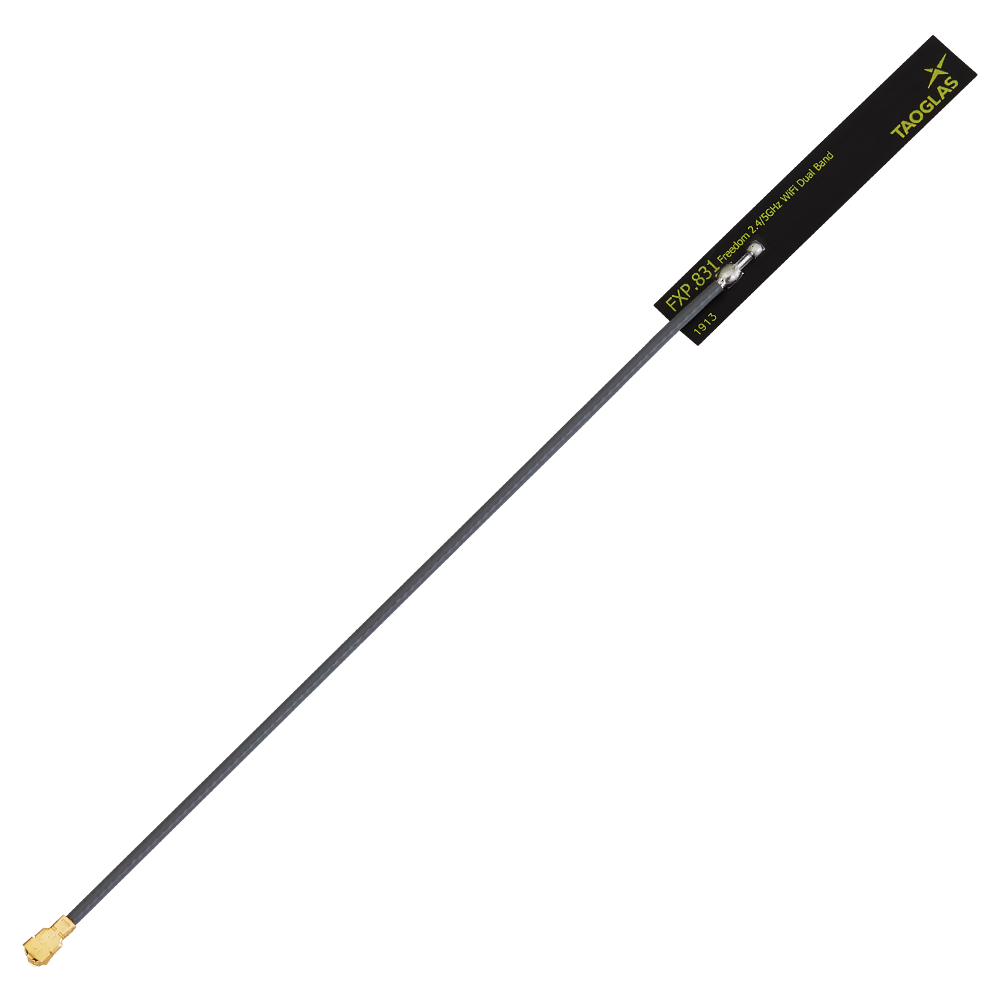 FXP831.07.0100C Antenna Dual-Band Wi-Fi 6E/7, ISM flex PCB adhesive Freedom I-PEX MHF I 10cm