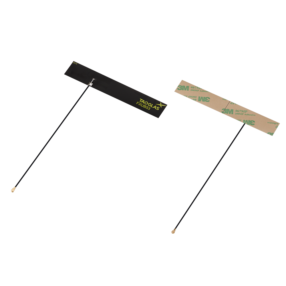 FXUB53.07.0150C Antenna Wideband 5G, Wi-Fi, ISM flex PCB adhesive I-PEX MHF I 15cm
