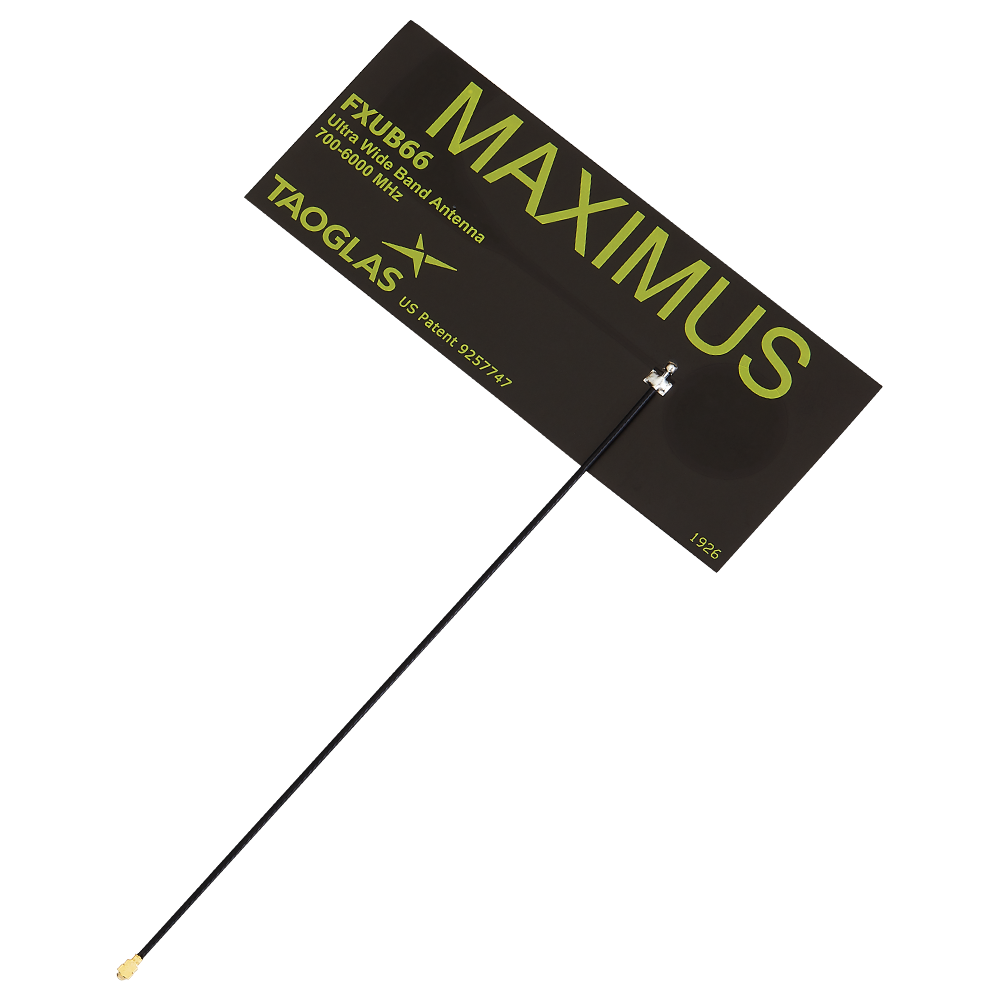 FXUB66.07.0150C Antenna Wideband Ultra-Thin 5G, Wi-Fi, GNSS, ISM, Cat-M, NB-IoT flex PCB adhesive Maximus I-PEX MHF I 15cm
