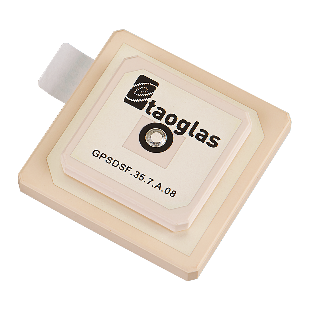 GPSDSF.35.7.A.08 Antenna Low-Profile GNSS, SDARS embedded stacked patch 2-in-1 for OEM Sharkfin Automotive Antennas, Truck Mounted Antenna Systems