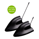 MA1290.K.LBICGRT.001 Antenna External MIMO 5G, GNSS, Wi-Fi, AM/FM, VHF/UHF screw mount 7-in-1 Raptor III Shark Fin for Transportation and Fleet Management, Autonomous Driving and Robotics, FirstNet, Emergency Services