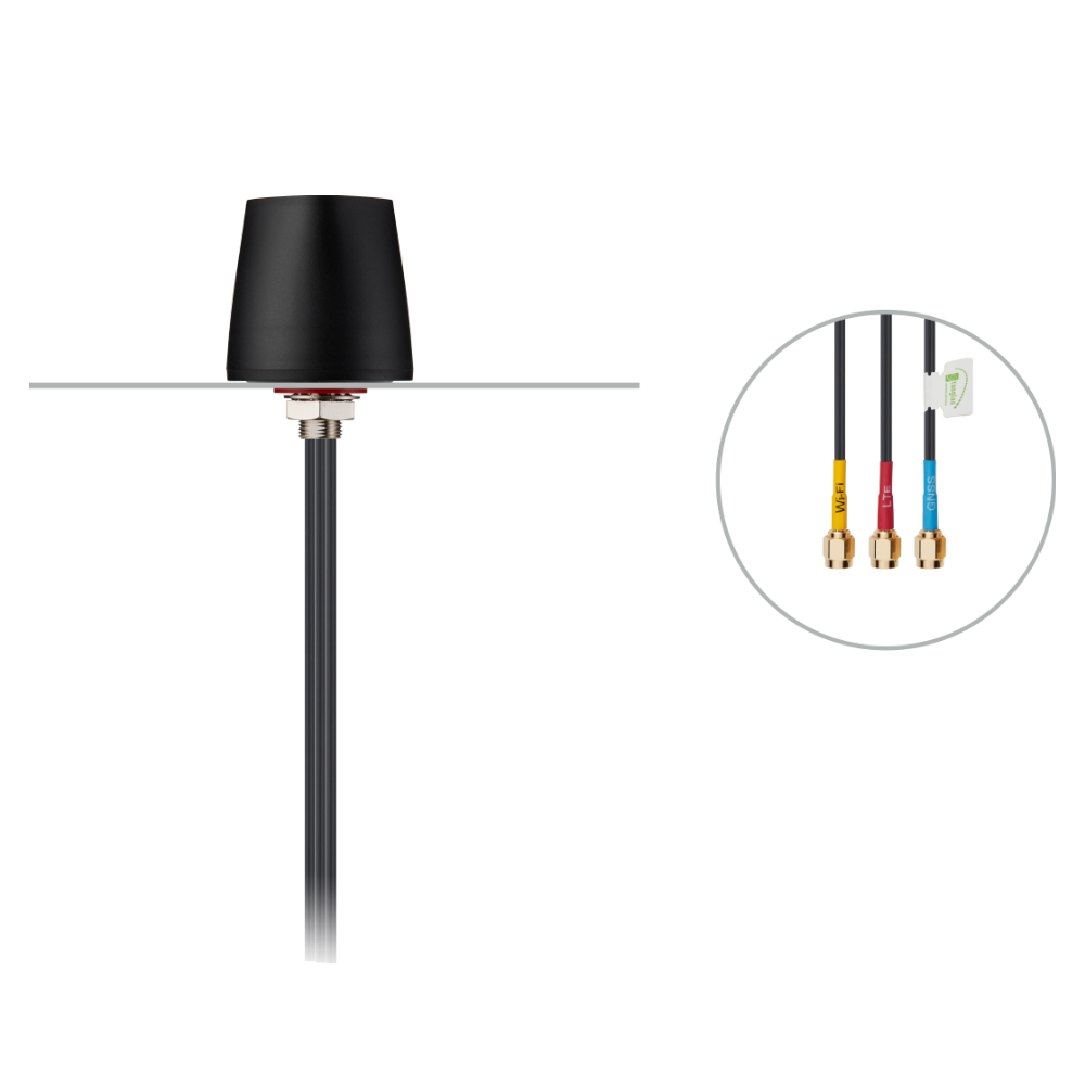 MA145.A.LBC.001 Antenna Outdoor External 5G, GNSS, Wi-Fi permanent mount 3-in-1 Olympian II